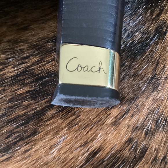 Coach Gem Black Patent Leather Sling Back Peep Toe Heels - Picture 6 of 11